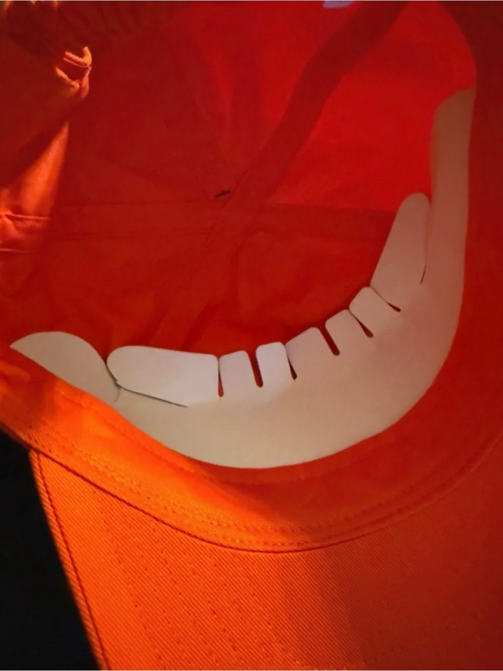 NWT Kate Spade New York Embroidered Spade Logo Baseball Cap Hat Vibrant Orange